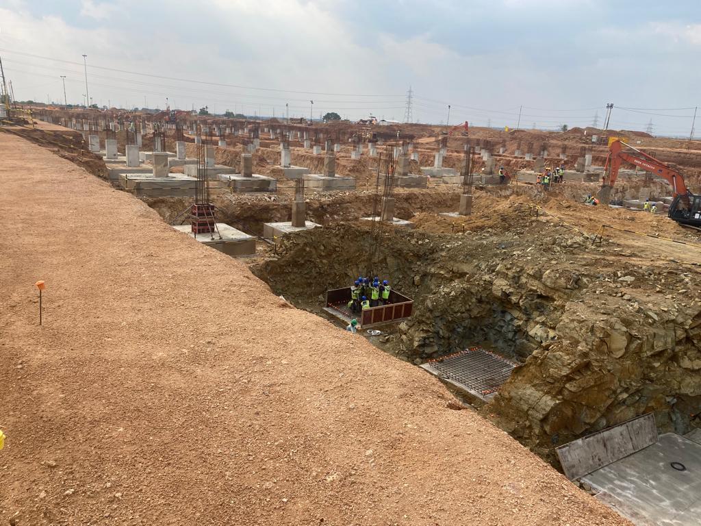 AJR foundation and site development works