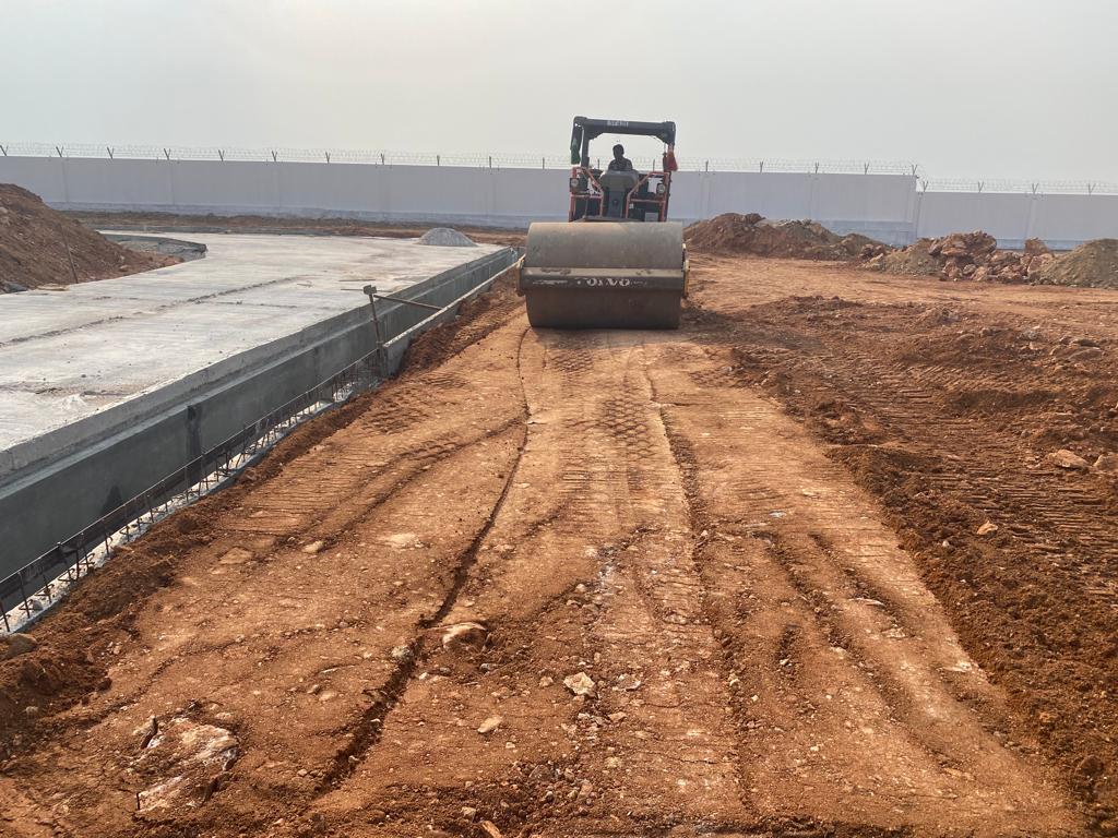 AJR road preparation and compaction